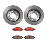 Brembo OE Rear Brake Kit (Prem NAO Ceramic Pads/Prem UV Coat Rotors) - 13-16 Dodge Dart by Brembo KT00669-BRE