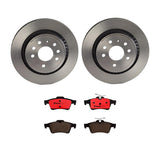 Brembo OE Rear Brake Kit (Prem NAO Ceramic Pads/Prem UV Coat Rotors) - 08-10 Chevy Cobalt by Brembo KT00671-BRE