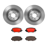 Brembo OE Front Brake Kit (Prem LowMet Pads/Prem UV Coat Rotors) - 94-99 Land Rover Disco/90-94 Range Rover by Brembo KT04297-BRE