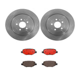 Brembo OE Rear Brake Kit (Prem NAO Ceramic Pads/Prem UV Coat Rotors) - 11-14 Ford Edge/11-15 Lincoln MKX by Brembo KT00677-BRE