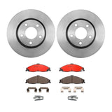 Brembo OE Front Brake Kit (Prem NAO Ceramic Pads/Prem UV Coat Rotors) - 98-02 Chevy Camaro/Pontiac Firebird by Brembo KT00685-BRE