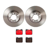 Brembo OE Front Brake Kit (Prem NAO Ceramic Pads/Prem Rotors) - 86-87 Mercedes 300SDL by Brembo KT00696-BRE