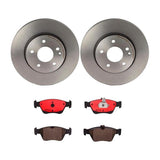 Brembo OE Front Brake Kit (Prem NAO Ceramic Pads/Prem UV Coat Rotors) - 99-00 Mercedes C230/96-00 C280/96-97 E300 by Brembo KT00697-BRE
