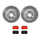 Brembo OE Front Brake Kit (Prem NAO Ceramic Pads/Prem UV Coat Rotors) - 02-04 Mercedes C32 AMG by Brembo KT00705-BRE