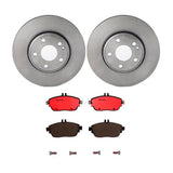 Brembo OE Front Brake Kit (Prem NAO Ceramic Pads/Prem UV Coat Rotors) - 16-17 Mercedes B250e/15-19 GLA250 by Brembo KT00712-BRE