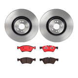 Brembo OE Front Brake Kit (Prem NAO Ceramic Pads/Prem UV Coat Rotors) - 06-09 Mercedes E350 by Brembo KT00714-BRE