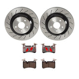 Brembo OE Rear Brake Kit (Prem NAO Ceramic Pads/Prem UV Coat Rotors) - 08-13 Mercedes C63 AMG by Brembo KT00719-BRE