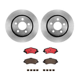 Brembo OE Front Brake Kit (Prem NAO Ceramic Pads/Prem UV Coat Rotors) - 08-16 Chrysler Town & Country by Brembo KT00782-BRE