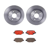 Brembo OE Rear Brake Kit (Prem NAO Ceramic Pads/Prem UV Coat Rotors) - 12-15 Ram C/V/13-14 VW Routan by Brembo KT00793-BRE