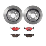 Brembo OE Rear Brake Kit (Prem NAO Ceramic Pads/Prem UV Coat Rotors) - 1999 BMW 318ti/97-02 Z3/99-09 Saab 9-5 by Brembo KT00794-BRE