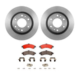 Brembo OE Front Brake Kit (Prem NAO Ceramic Pads/Prem UV Coat Rotors) - 04-05 Buick Rainier by Brembo KT00810-BRE