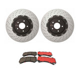 Brembo OE Front Brake Kit (Prem NAO Ceramic Pads/Prem Rotors) - 09-18 Nissan GT-R/10-15 Dodge Challenger/Charger by Brembo KT00835-BRE