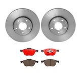 Brembo OE Front Brake Kit (Prem NAO Ceramic Pads/Prem UV Coat Rotors) - 04-13 Mazda 3/09-13 3 Sport/06-10 5/12-15 5 by Brembo KT00875-BRE