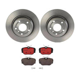 Brembo OE Rear Brake Kit (Prem NAO Ceramic Pads/Prem UV Coat Rotors) - 99-04 Land Rover Disco/95-02 Range Rover by Brembo KT00877-BRE