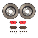 Brembo OE Front Brake Kit (Prem NAO Ceramic Pads/Prem UV Coat Rotors) - 06-15 Mazda MX-5 Miata by Brembo KT00888-BRE