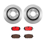 Brembo OE Rear Brake Kit (Prem NAO Ceramic Pads/Prem UV Coat Rotors) - 17-20 Fiat 124 Spider/06-20 Mazda MX-5 Miata by Brembo KT00894-BRE