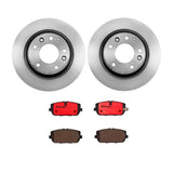 Brembo OE Rear Brake Kit (Prem NAO Ceramic Pads/Prem UV Coat Rotors) - 14-16 Mazda 3 by Brembo KT00895-BRE