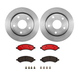 Brembo OE Front Brake Kit (Prem NAO Ceramic Pads/Prem UV Coat Rotors) - 06-10 RAM 1500/07-09 Dodge Durango by Brembo KT00915-BRE