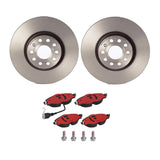 Brembo OE Front Brake Kit (Prem NAO Ceramic Pads/Prem UV Coat Rotors) - 15-20 Audi A3/2015 VW Golf/GTI by Brembo KT00944-BRE
