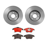 Brembo OE Front Brake Kit (Prem NAO Ceramic Pads/Prem UV Coat Rotors) - 01-05 Chrysler Sebring by Brembo KT00953-BRE