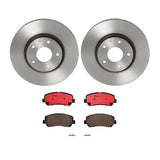Brembo OE Front Brake Kit (Prem NAO Ceramic Pads/Prem UV Coat Rotors) - 13-20 Mazda CX-5 by Brembo KT00955-BRE