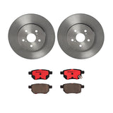 Brembo OE Rear Brake Kit (Prem NAO Ceramic Pads/Prem UV Coat Rotors) - 17-18 Toyota Corolla iM/13-19 Yaris/ by Brembo KT00959-BRE