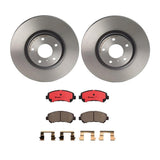 Brembo OE Front Brake Kit (Prem NAO Ceramic Pads/Prem UV Coat Rotors) - 14-17 Nissan Juke by Brembo KT00964-BRE