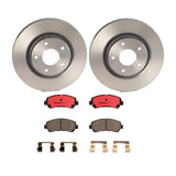 Brembo OE Front Brake Kit (Prem NAO Ceramic Pads/Prem UV Coat Rotors) - 14-17 Nissan Juke by Brembo KT00965-BRE