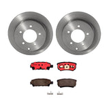 Brembo OE Rear Brake Kit (Prem NAO Ceramic Pads/Prem UV Coat Rotors) - 11-14 Chrysler 200 by Brembo KT00970-BRE