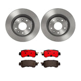 Brembo OE Rear Brake Kit (Prem NAO Ceramic Pads/Prem UV Coat Rotors) - 16-18 Mazda CX-3/13-15 CX-5 by Brembo KT00971-BRE