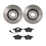 Brembo OE Front Brake Kit (Prem NAO Ceramic Pads/Prem UV Coat Rotors) - Audi by Brembo KT00A03-BRE