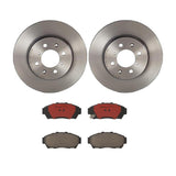Brembo OE Front Brake Kit (Prem NAO Ceramic Pads/Prem UV Coat Rotors) - 94-01 Acura Integra/94-95 Honda Civic by Brembo KT00A34-BRE
