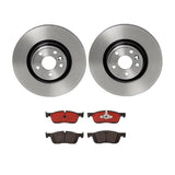 Brembo OE Front Brake Kit (Prem NAO Ceramic Pads/Prem UV Coat Rotors) - 18-19 Jaguar E-Pace by Brembo KT00A44-BRE