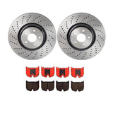 Brembo OE Front Brake Kit (Prem NAO Ceramic Pads/Prem UV Coat Rotors) - 03-06 Mercedes CL55 AMG by Brembo KT00A65-BRE