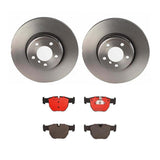 Brembo OE Front Brake Kit (Prem NAO Ceramic Pads/Prem UV Coat Rotors) - 03-05 Land Rover Range Rover by Brembo KT00A75-BRE