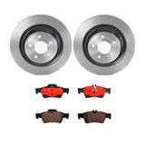 Brembo OE Rear Brake Kit (Prem NAO Ceramic Pads/Prem UV Coat Rotors) - 03-06 Mercedes CL500/07-13 S550/2007 S600 by Brembo KT00A87-BRE