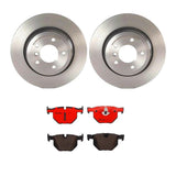 Brembo OE Rear Brake Kit (Prem NAO Ceramic Pads/Prem UV Coat Rotors) - BMW by Brembo KT00A91-BRE