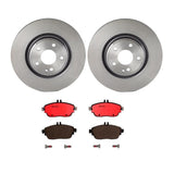 Brembo OE Front Brake Kit (Prem NAO Ceramic Pads/Prem UV Coat Rotors) - 16-17 Mercedes B250e/15-19 GLA250 by Brembo KT00A98-BRE