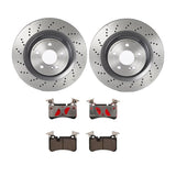 Brembo OE Rear Brake Kit (Prem NAO Ceramic Pads/Prem UV Coat Rotors) - 08-13 Mercedes C63 AMG by Brembo KT00B21-BRE