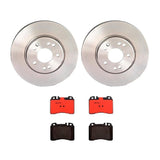 Brembo OE Front Brake Kit (Prem NAO Ceramic Pads/Prem Rotors) - 90-93 Mercedes 300CE by Brembo KT00B24-BRE