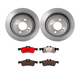 Brembo OE Rear Brake Kit (Prem NAO Ceramic Pads/Prem UV Coat Rotors) - MINI by Brembo KT00B27-BRE
