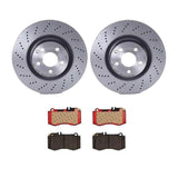 Brembo OE Front Brake Kit (Prem NAO Ceramic Pads/Prem UV Coat Rotors) - 10-11 Mercedes E550 by Brembo KT00B36-BRE