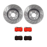 Brembo OE Front Brake Kit (Prem NAO Ceramic Pads/Prem UV Coat Rotors) - 02-04 Mercedes C32 AMG by Brembo KT00B43-BRE