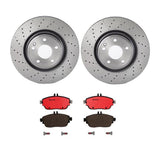 Brembo OE Front Brake Kit (Prem NAO Ceramic Pads/Prem UV Coat Rotors) - 16-17 Mercedes B250e/15-19 GLA250 by Brembo KT00B52-BRE