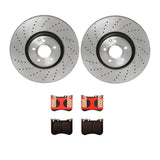 Brembo OE Front Brake Kit (Prem NAO Ceramic Pads/Prem UV Coat Rotors) - 19-21 Mercedes CLS53 AMG/2017 Maybach S550 by Brembo KT00B54-BRE