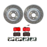 Brembo OE Front Brake Kit (Prem NAO Ceramic Pads/Prem UV Coat Rotors) - 01-02 Mercedes CL55 AMG by Brembo KT00B55-BRE