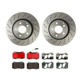 Brembo OE Front Brake Kit (Prem NAO Ceramic Pads/Prem UV Coat Rotors) - 01-02 Mercedes CL55 AMG by Brembo KT00B61-BRE