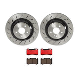 Brembo OE Rear Brake Kit (Prem NAO Ceramic Pads/Prem UV Coat Rotors) - 05-06 Mercedes CL65 AMG by Brembo KT00B71-BRE