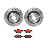 Brembo OE Rear Brake Kit (Prem NAO Ceramic Pads/Prem UV Coat Rotors) - 03-06 Mercedes CL500/07-13 S550/2007 S600 by Brembo KT00B75-BRE