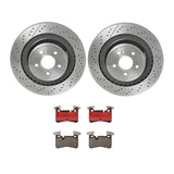 Brembo OE Rear Brake Kit (Prem NAO Ceramic Pads/Prem UV Coat Rotors) - 2012 Mercedes C63 AMG by Brembo KT00B80-BRE